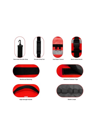 İlk Yardım Müdahale Çantası Dış Mekan Acil Durum Malzemeleri Y27231 Kızıl Kırmızı