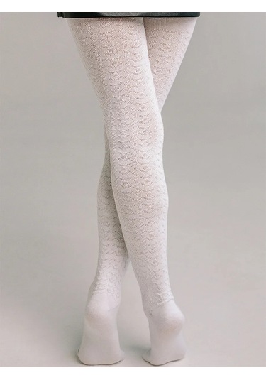 Isimbajskaa Culocnaa Fabrika Çocuklar İçin Ajurlu Taytlar 21280041 Beyaz