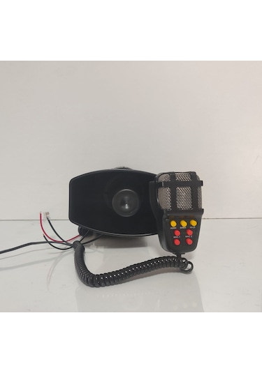 7 Ayrı Sesli Megafonlu Mikrofonlu Polis Siren 12v100w