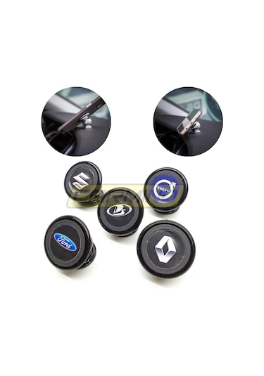 Siyah Mıknatıslı Metal Telefon Tutucu 001