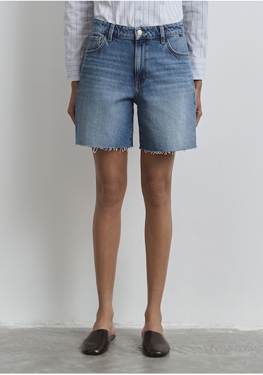 Mavi - Lidia Real Blue Puslu Koyu Mavi Jean Şort 1410145-89744 Koyu Mavi