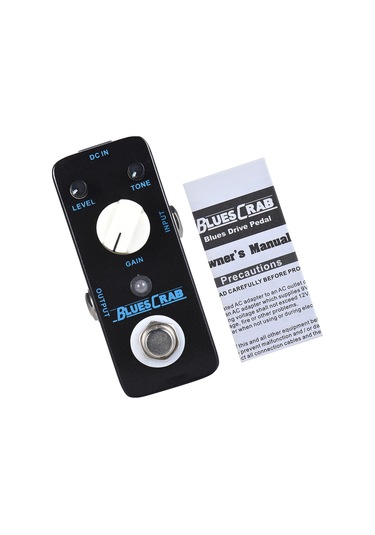 Mooer Blues Crab Blues Overdrive Gitar Efekt Pedalı Siyah