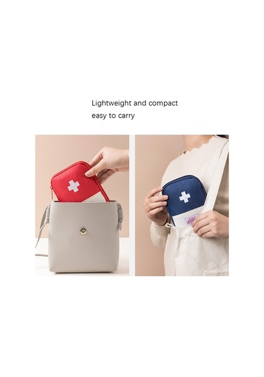 Sones Seyahat Ev Taşınabilir Tıbbi Çanta, Renk: Kırmızı Büyük