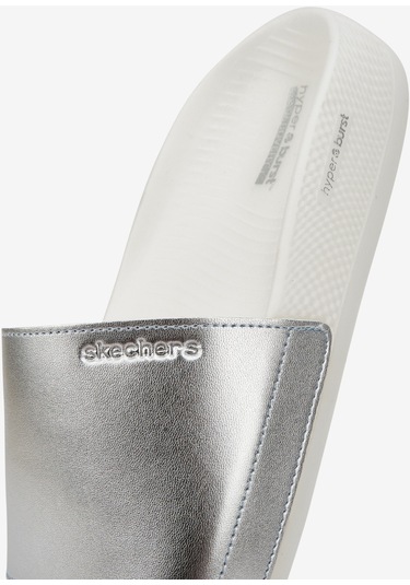 Skechers Hyper Slide - Shine On Kadın Gri Terlik 140431 Sıl Gri