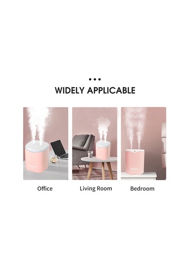 Homuserr 2.2l Çift Spreyli Nemlendirici Led Işık Soğuk Buhar Otomatik Kapatma Fonksiyonu Olan Taşınabilir Masaüstü Nemlendirici Yatak Odası Ev Bebek Odası İçin