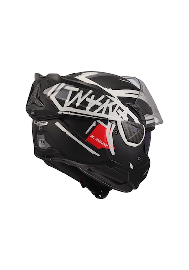 Ls2 Advant 2 Tape Mat Siyah-beyaz Kask Mat Siyah