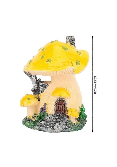 1 Adet Mantar Ev Heykeli Çim Bahçe Sanat Dekorasyonu Avlu Veranda Süsleristyle1092