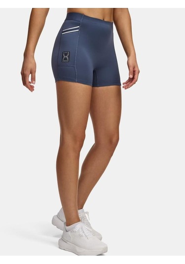 Ua Run 96 Shorts Koşu Taytı Mavi - Gri