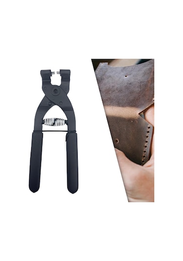 Dolıty Deri Delgeç Aleti Eyer Kayışları Ayakkabılar 2-diş Siyah