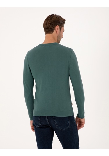 Pierre Cardin Erkek Yeşil Kazak /triko 50314192-vr054 Yeşil