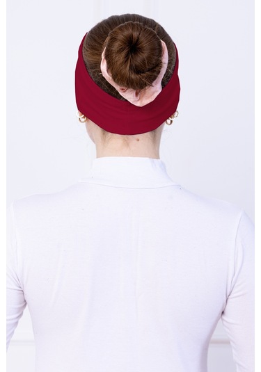 Kaymayan Silikonlu Bandana Bone Koyu Kırmızı - Kadın Tesettür Dikişsiz Kaymaz - Sportif Saç Bandı Koyu Kırmızı Kaymayan Silikonlu Bandana Bone Koyu Kırmızı - Kadın Tesettür Dikişsiz Kaymaz - Sportif Saç Bandı Koyu Kırmızı