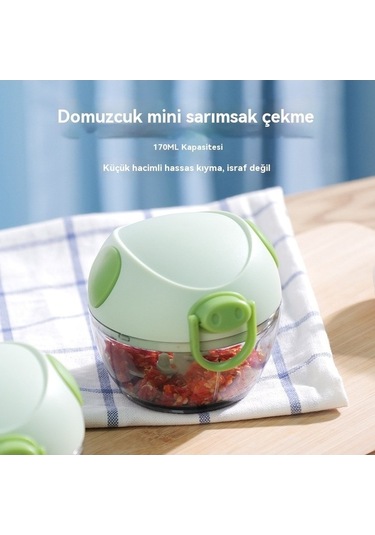 Pazly Yeşil Tipiçok Sarımsak Sarımsak Sarımsak Küresi Kırıcı Kesici Jian Fonksiyonlu Fan Ev Bd Yeşil