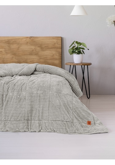 Cotton Box Wave Çift Kişilik Yorgan Gri 195x215 Cm Gri
