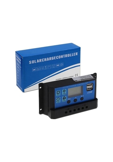 Solar 30 A Dijital Güneş Paneli 12 V 24 V Akü Şarj Kontrol Cihazı