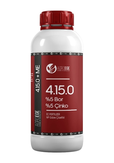 Agroege Bosteer 1 Litre 4-15-0 + 5 Bor (B) + 5 Çinko (Zn) 1 Litre