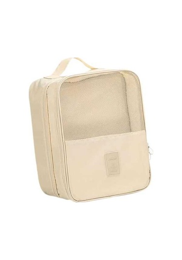 Pazly Suntek Seyahat Ayakkabı Çantası - El, Erkek, Kadın, Saplı, Haki Renk Haki