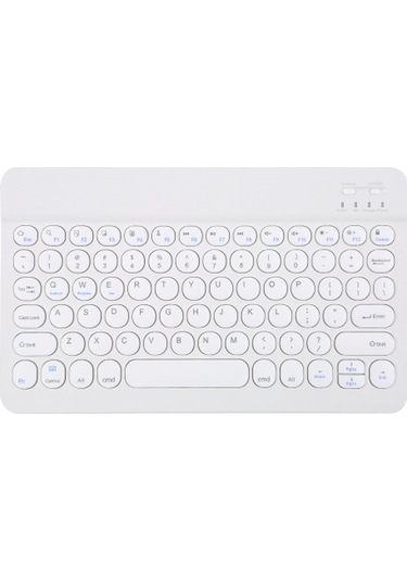 Bt Klavye Şarj Edilebilir Sessiz Çoklu Sistem Uyumluluğu Çok Fonksiyonlu Tuş Uyumluluğu Bt Klavye + Usb Kablo Beyaz