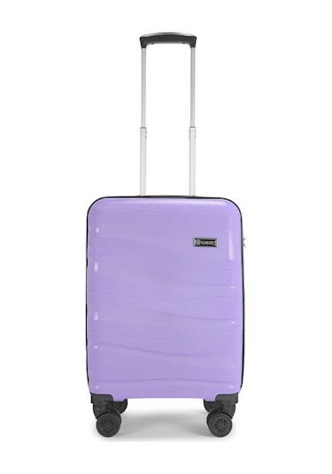 Wexta Wx-pp10 Dalgalı Lila Kabin Boy Polipropılen Valiz Lila