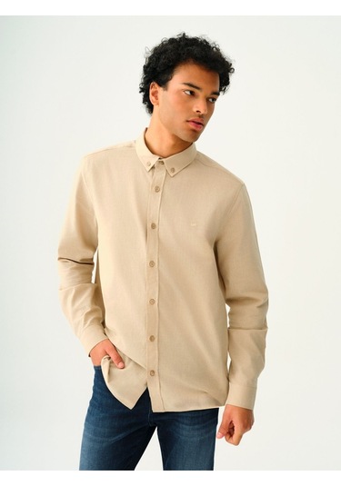 Loft Erkek Gömlek Lf2037403 Bej