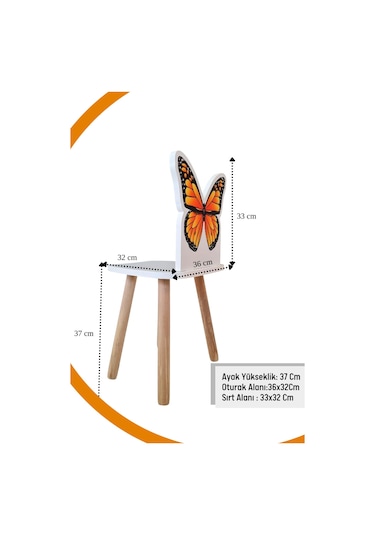 Ders Çalışma Masa Sandalye Takımı 4-12 Yaş Beyaz