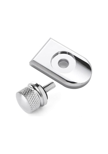 Yaozixa Harley Davidson 1996-2016 Modelleri İçin 1/4inc-20 Dişli, Alüminyum Kaplama, Araçsız Kurulum Arka Koltuk Somunu Gümüş