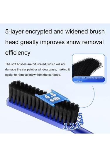 Sones Araba Fırçalı Kar Temizleme Aparatı Mavi