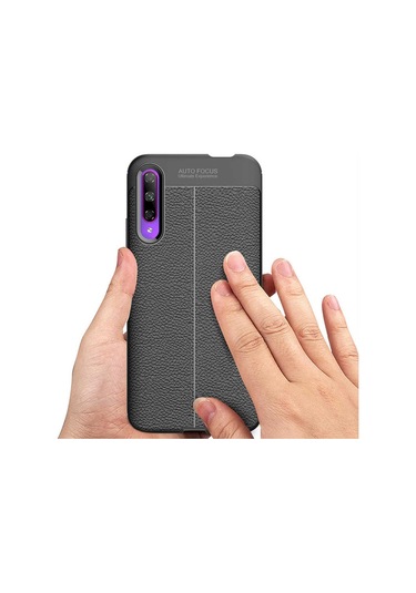 Huawei P Smart Pro 2019 Kılıf Deri Tarzı Niss Silikon Case