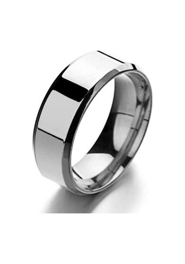 Fildişi Erkekler İçin Moda Takı Ayna Paslanmaz Çelik Yüzük 10