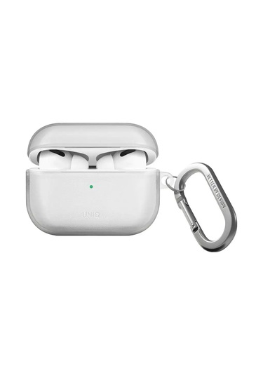 Unıq  Airpods Uyumlu Pro 2 İçin Kılıf Glase Tpu Kılıf Karabinalı 147855444 Beyaz