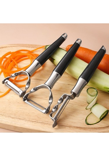 Cbtx 304 Paslanmaz Çelik Soyma Bıçağı Çok Fonksiyonlu Soyucu Meyve Ve Sebze Kazıyıcı Soyma Tırtıklı