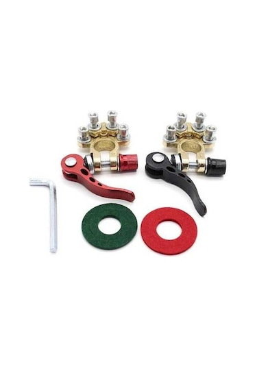 Novahub 2 Parça Hızlı Ayrılabilir Araç Akü Terminal Kelepçesi, Kolay Kurulum, Güçlü Bağlantı