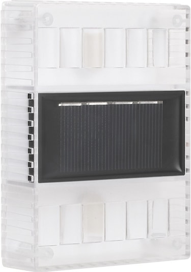 Xindoker Güneş Enerjili 6 Led Duvar Aydınlatması - Işıklandırıcı Ve Dekoratif - Su Geçirmez - Ev Bahçe Dış Mekan Kullanıma Uygun - Beyaz Işık Beyaz