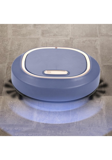 Magideal Dolıty 3 In 1 Akıllı Robot Süpürge Otomatik Temizleme Paspas Mavi