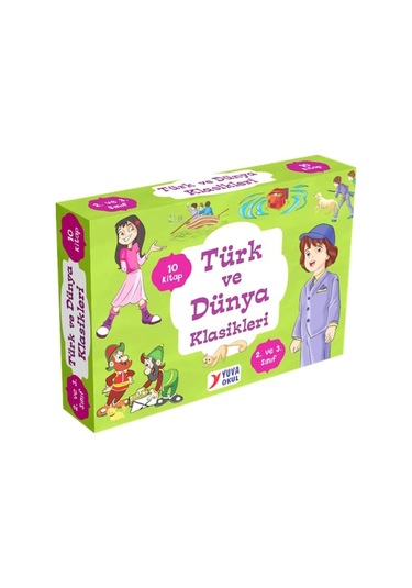 2. Ve 3. Sınıflar Için Türk Ve Dünya Klasikleri 10 Kitap