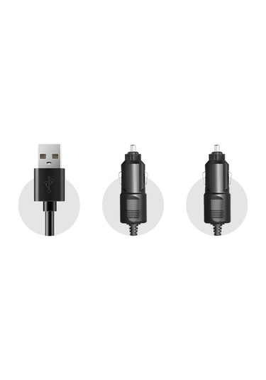 Vkemall 12v Otomobil Fanı - 3 Lü Çıkışlı, 2 Hızlı, 360 Dönebilen, Yüksek Güçlü Soğutucu + Park Etiket Numarası