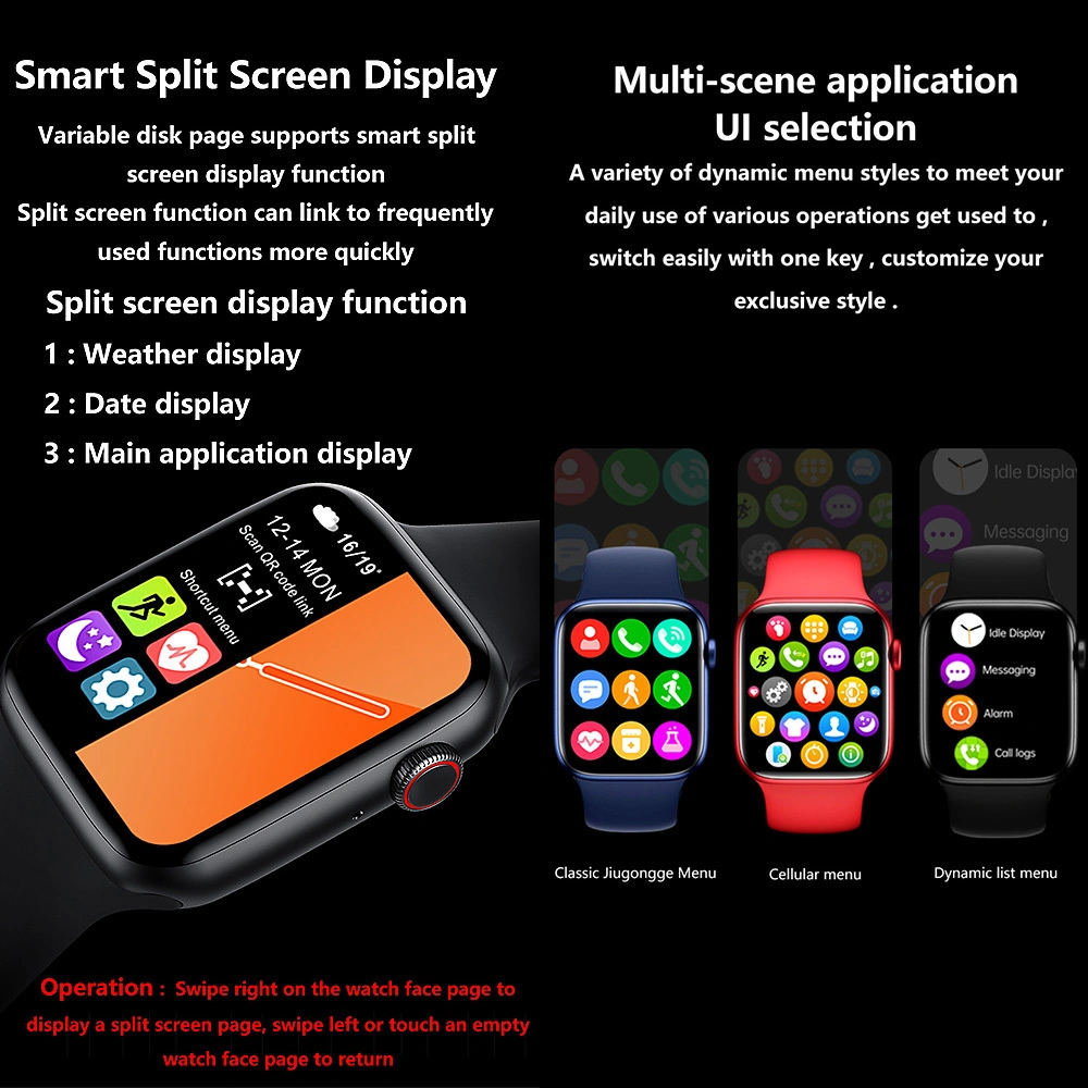 Moveevo T500+Plus 1.75" Ips Ekran Akıllı Saat (İthalatçı Garantili)