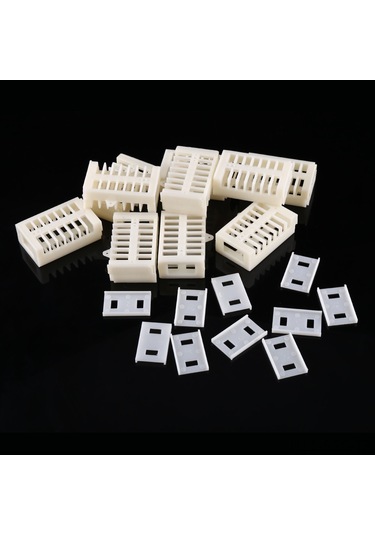 Springsun 10 Adet Plastik Arı Kraliçe Kafesi - Ayarlanabilir, Hafif Ve Dayanıklı - Arıcılık Ekipmanı