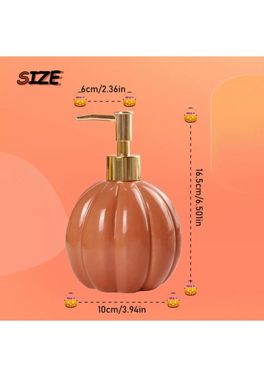 Tenfowee Halloween Balkabaklı Sabunluk, Altın Pompalı Seramik Sabun Dispanseri, Mutfak Ve Banyo İçin Yeniden Doldurulabilir Sabunluk Diğer Tenfowee Halloween Balkabaklı Sabunluk, Altın Pompalı Seramik Sabun Dispanseri, Mutfak Ve Banyo İçin Yeniden Doldurulabilir Sabunluk Diğer