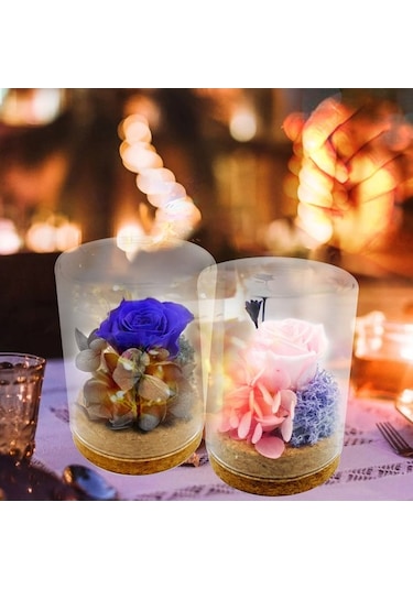 Ulzyvf Unutulmaz Gül Hediyesi - Cam Kaplı Sonsuz Aşk Gülü