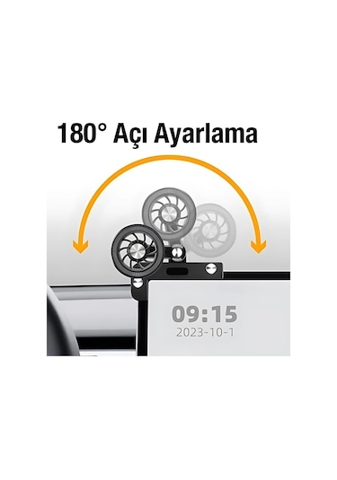 Polham Tesla Model Y, Model S, Model X, Model 3 Ekranı İle Uyumlu Manyetik Telefon Tutucu, Titremez Sarsılmaz