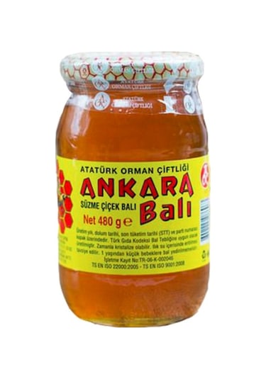 Atatürk Orman Çiftliği Ankara Süzme Çiçek Balı 480 G