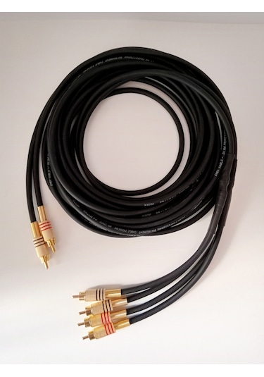 Amfi RCA Kablosu - El Yapım Bakır Parazit Yapmaz 2 Giriş 4 Çıkış