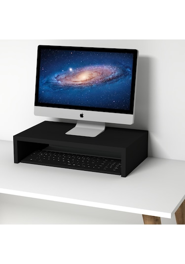 Emkawood Marry50 Monitör Yükseltici Laptop Standı Siyah