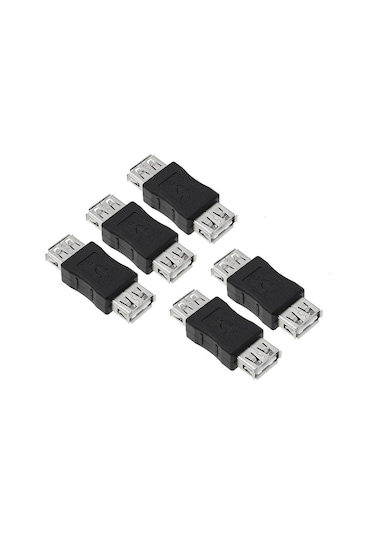 5 Adet - Usb Dişi Dişi Çevirici Adaptör - Usb Dişi Uzatma Ek