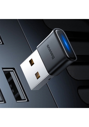 Baseus Ba04 Mini Usb Bluetooth 5.0 Wireless Kablosuz Adaptör-Siyah (376431713)