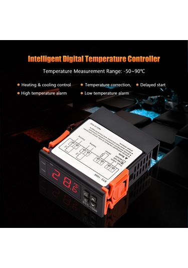 Singree Stc-1000 Akıllı Sıcaklık Kontrol Cihazı - Isıtma/soğutma Otomatik Geçişli, Hassas Termostat