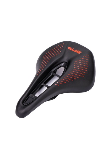 Jeehugo Mtb Yol Bisikleti Jant Koltuğu - Orta Boşluklu, Ultra Hafif, Nem Geçirgen, Yumuşak Deri - Siyah-kırmızı Çok Renkli