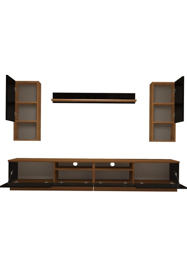 Decoraktiv Trendstyle 5220das Slm Tv Ünitesi Tv Sehpası Ceviz - Siyah