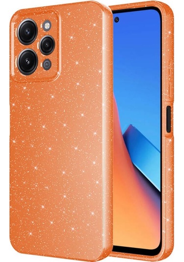 Xiaomi Redmi 12 Uyumlu Kılıf Kamera Korumalı Simli Lüks Koton Kapak
