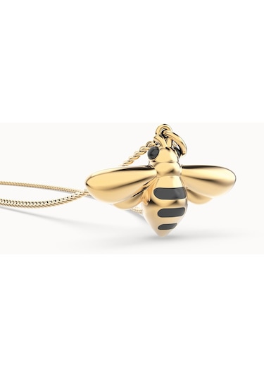 Chocli 18 Ayar Altın Kaplama Arı Kolye